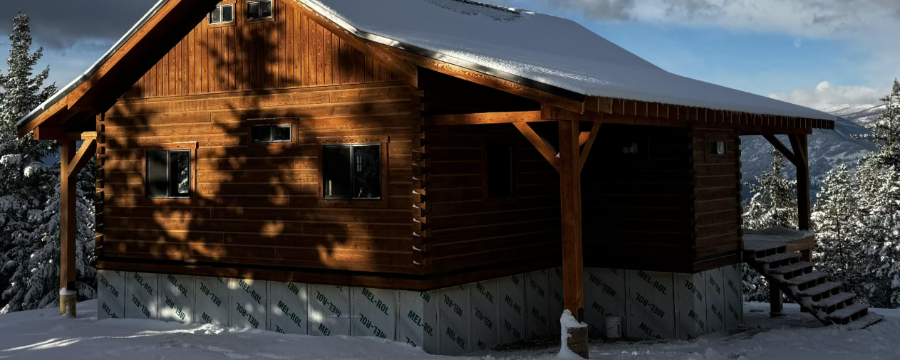 The Snow Creek log cabin kit